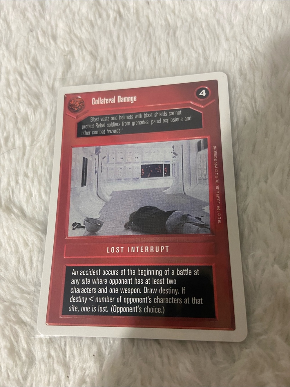 Collateral Damage Star Wars CCG Card - Red